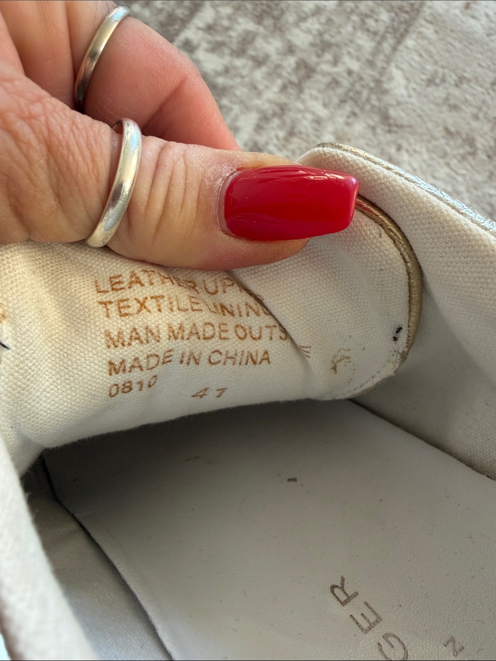 ⭐️Kurt Geiger Laney Eye  Gold Leather sneakers⭐️ - Picture 11 of 11